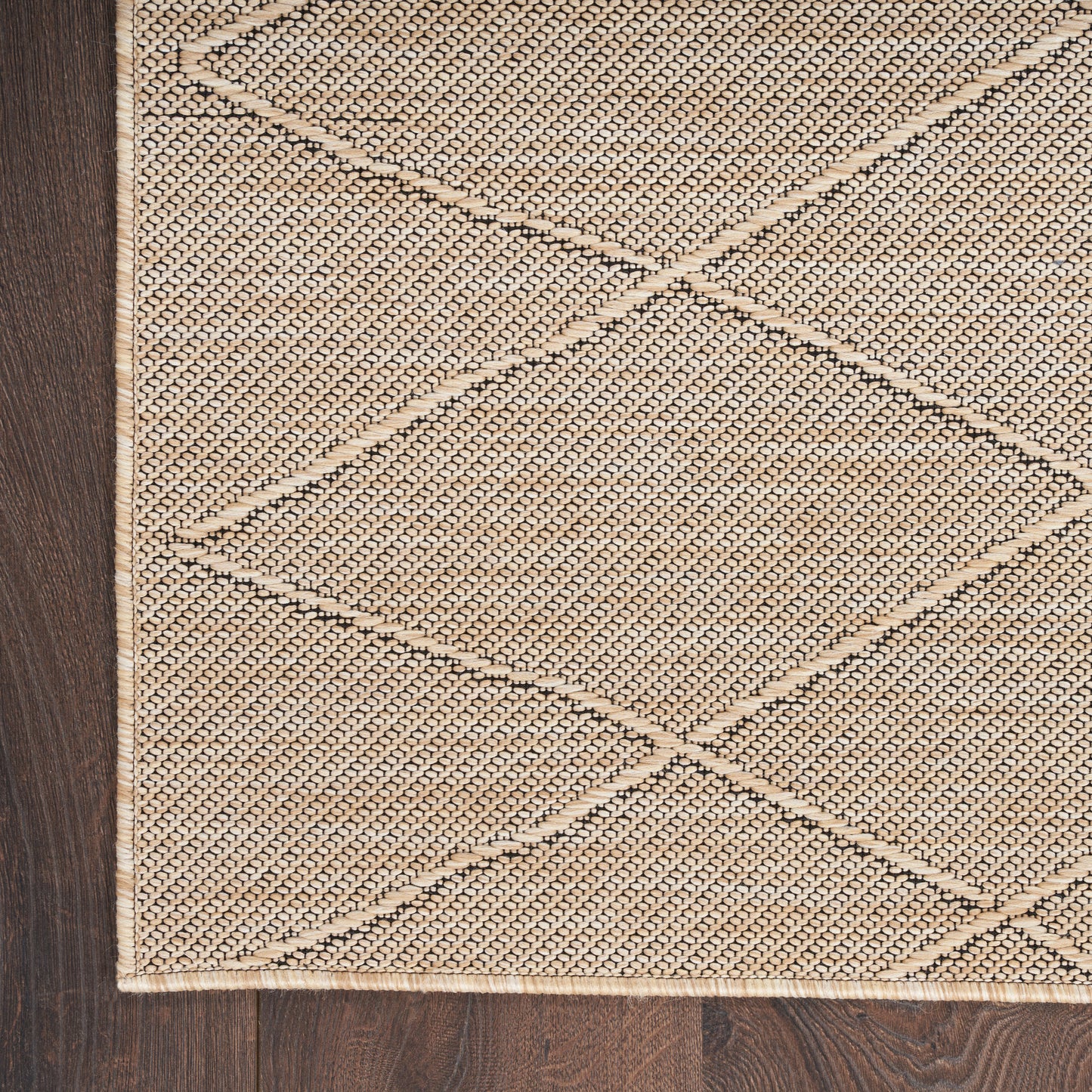 Nourison Washable Solutions 3' x 5' Natural Modern Rug