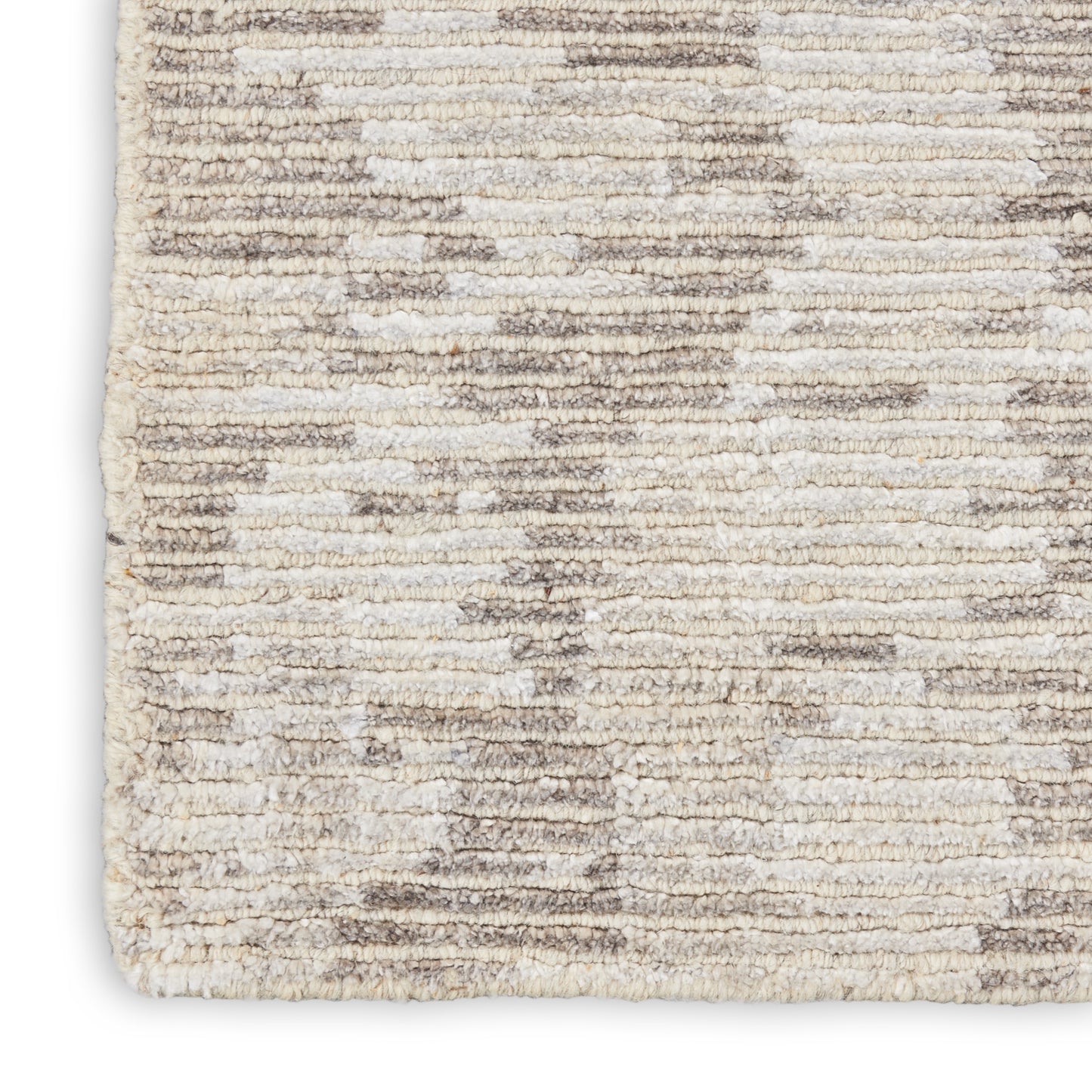 Nourison Ellora 9'9" x 13'9" Ivory Grey Modern Indoor Rug