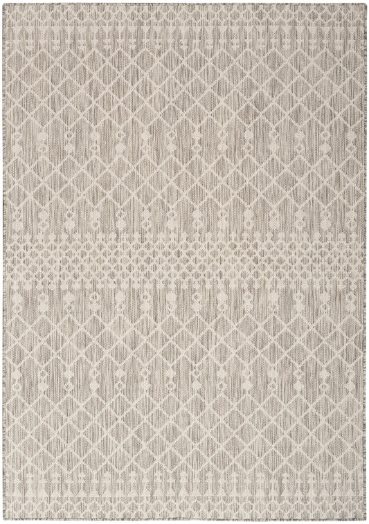 Nourison Positano 6' x 9' Light Grey Modern Rug