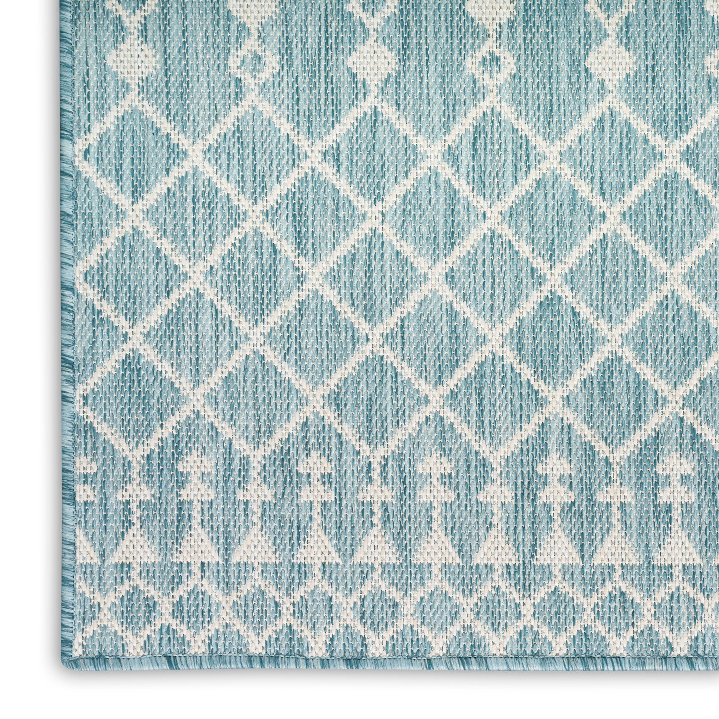 Nourison Positano 9' x 12' Aqua Modern Rug