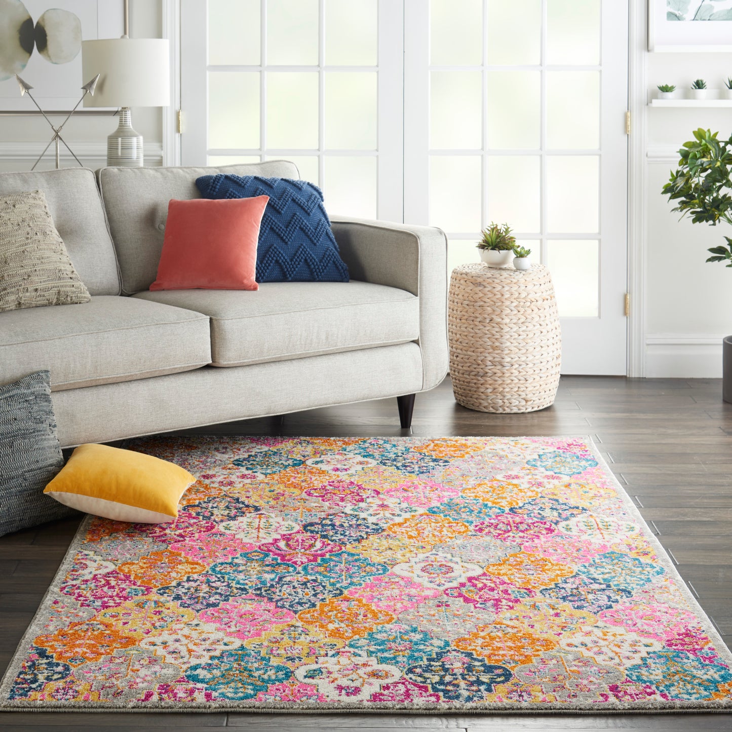 Nourison Passion 5'3" x 7'3" Multicolor Bohemian Indoor Rug