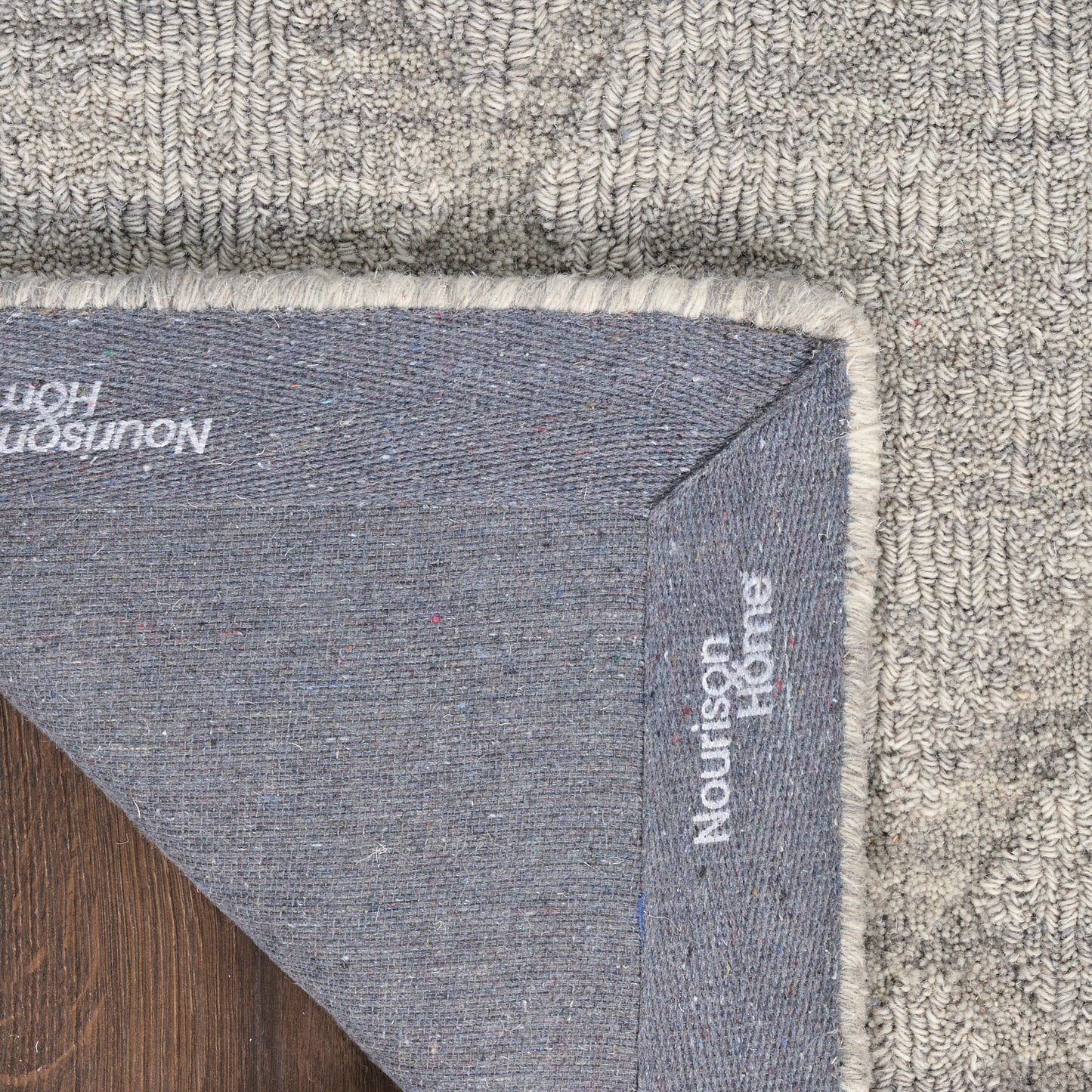 Nourison Wool Haven 7'9" x 9'9" Grey Modern Indoor Rug