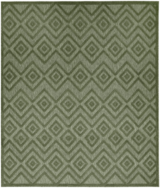 Nourison Versatile 8' x 10' Green Modern Rug