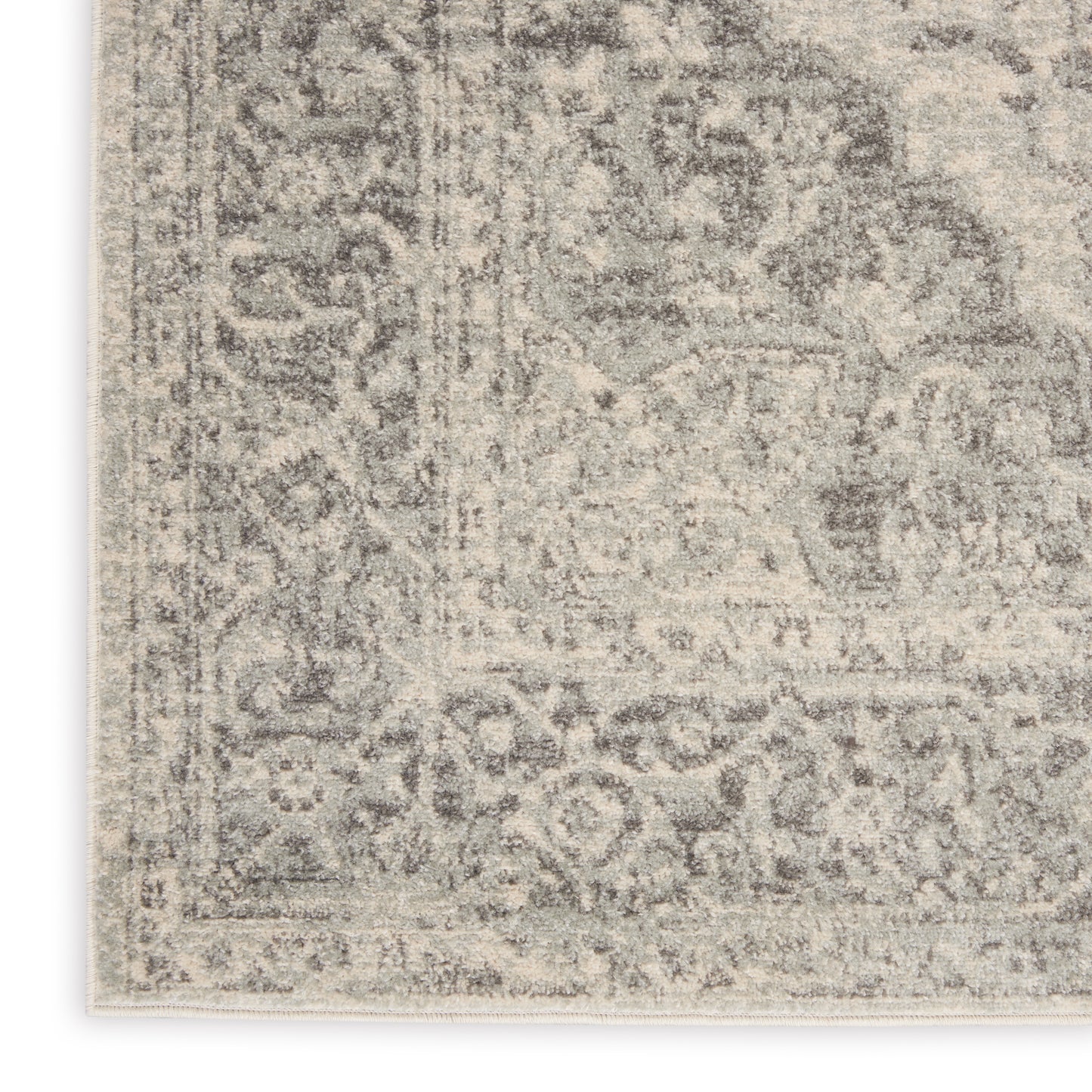 Nourison Tranquil 5'3" x 7'3" Ivory/Grey Vintage Indoor Rug