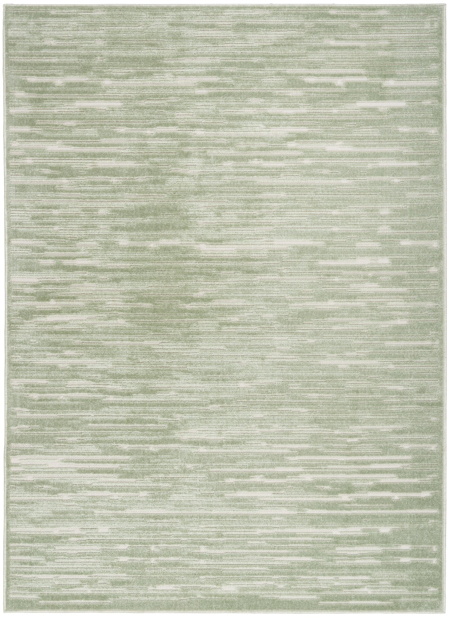 Nourison Care Free 6'7" x 9'2" Green Modern Indoor Rug