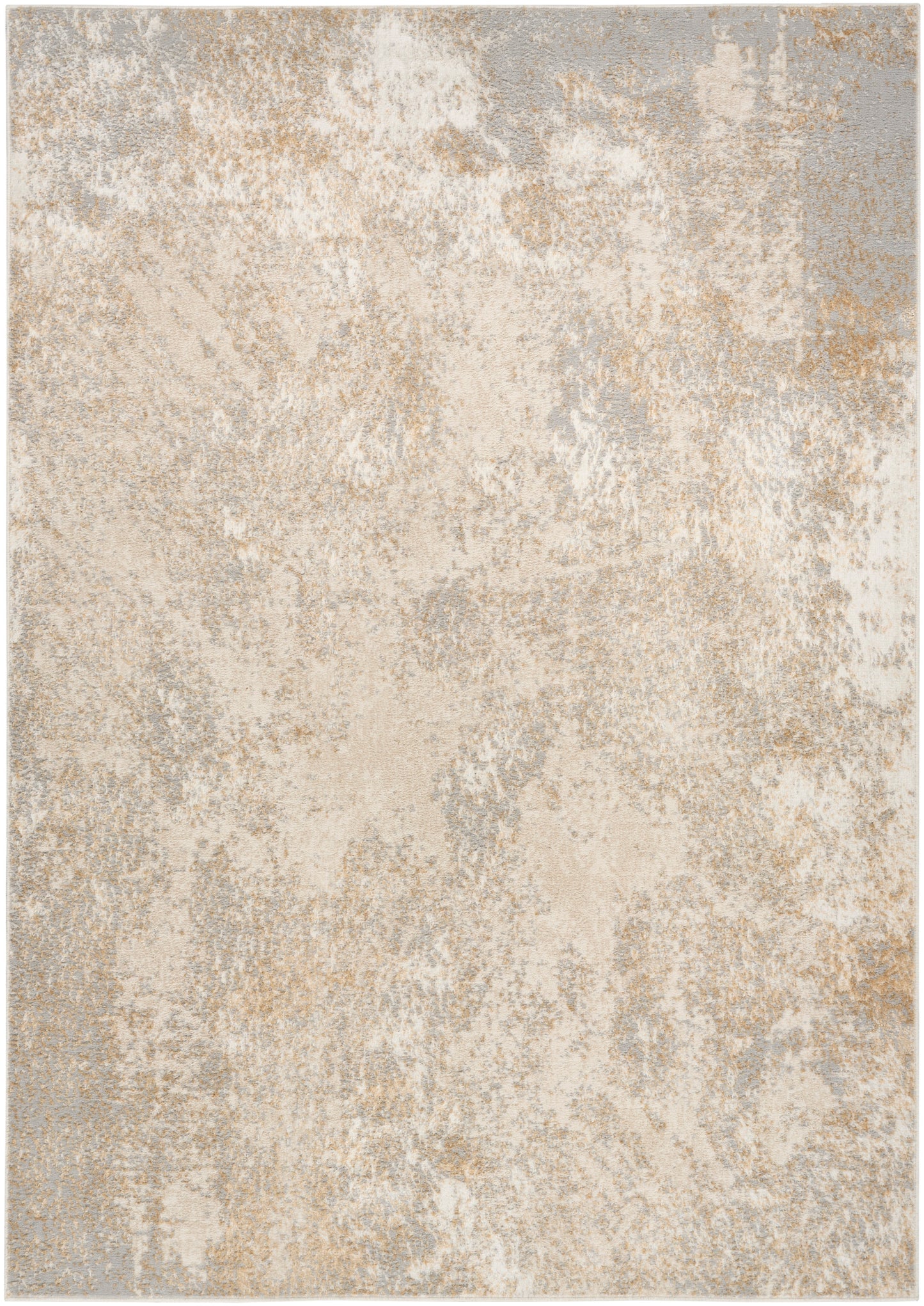 Nourison Ambiance 7'10" x 9'10" Ivory Silver Modern Indoor Rug