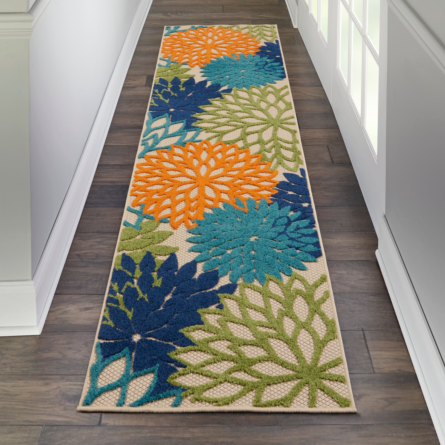 Nourison Aloha 2' x 6' Multicolor Tropical Rug