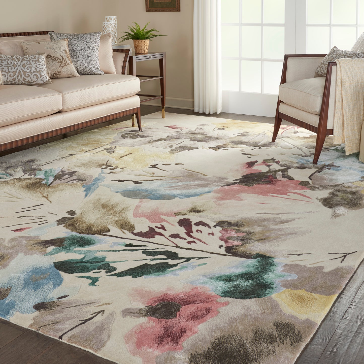 Nourison Prismatic 8'6" x 11'6" Beige Multicolor Contemporary Indoor Rug