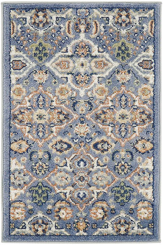 Nourison Allur 2' x 3' Light Blue Bohemian Indoor Rug