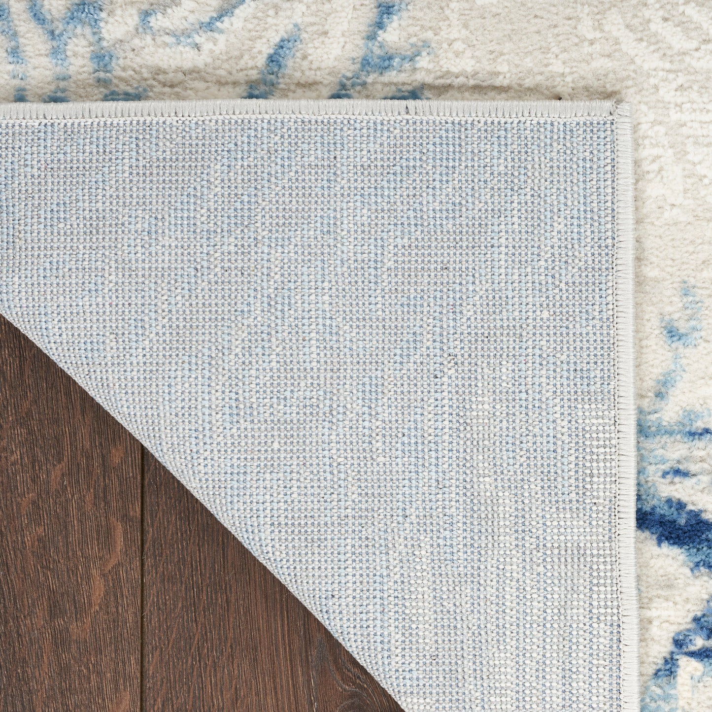 Nourison Seaside 2'3" x 7'6" Ivory Grey Blue Coastal, Nautical & Beach Indoor Rug