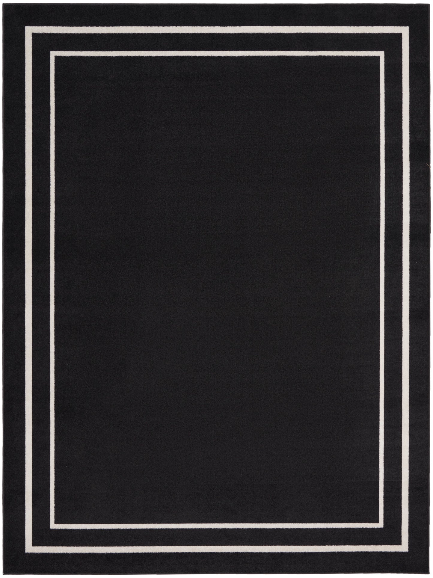 Nourison Nourison Essentials 9' x 12' Black Ivory Contemporary Rug