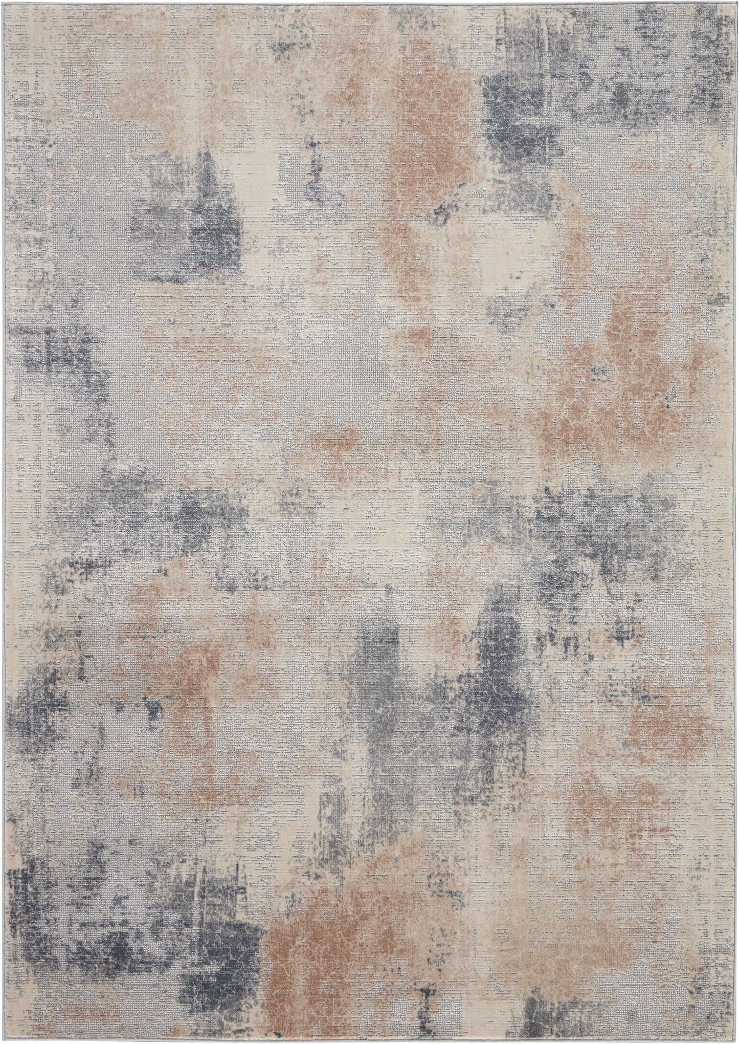 Nourison Rustic Textures 5'3" x 7'3" Beige Grey Modern Indoor Rug