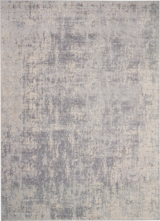 Nourison Rustic Textures 7'10" x 10'6" Ivory/Silver Modern Indoor Rug