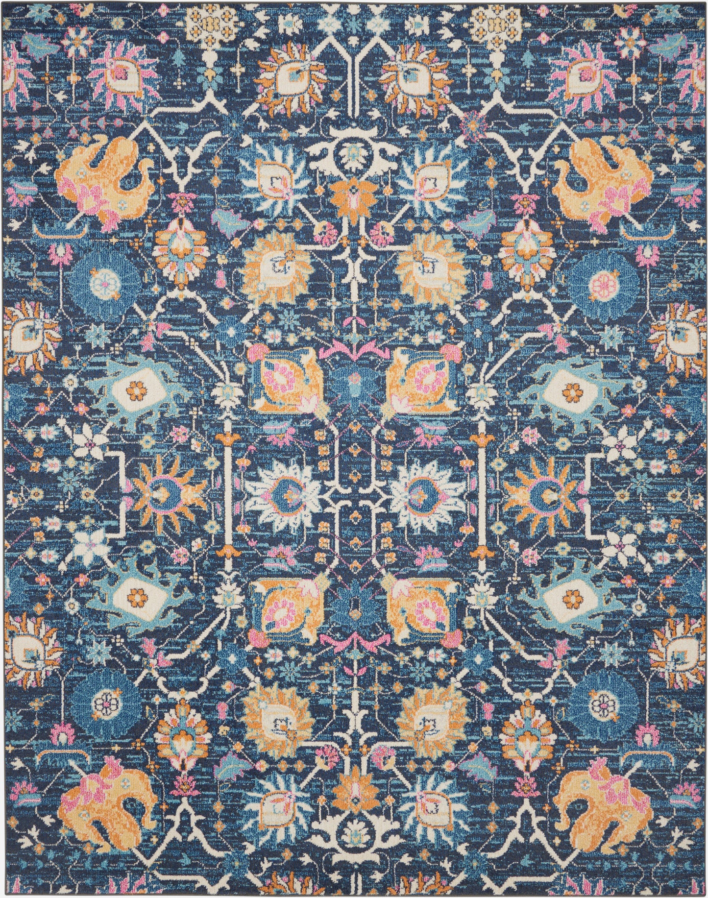 Nourison Passion 9' x 12' Navy Bohemian Indoor Rug