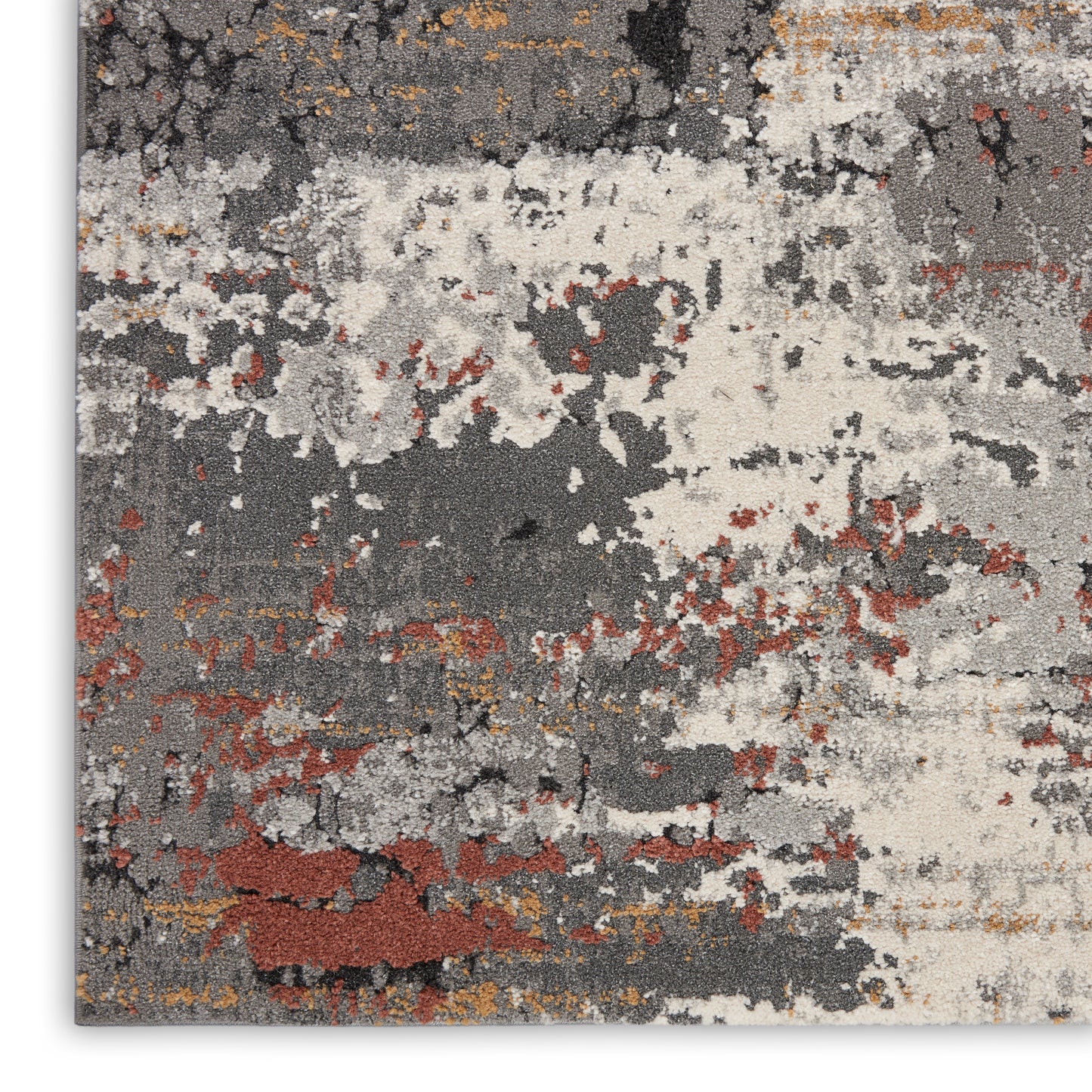 Nourison Tangra 7'10" x 9'10" Grey/Multi Modern Indoor Rug