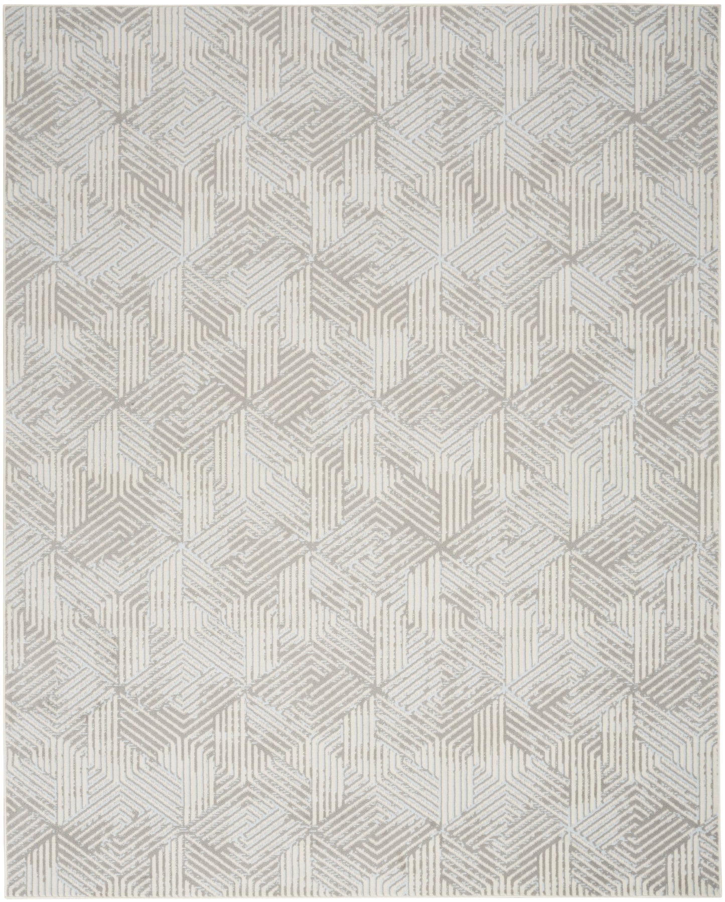 Nourison Grafix 7' x 10' Grey Modern Indoor Rug