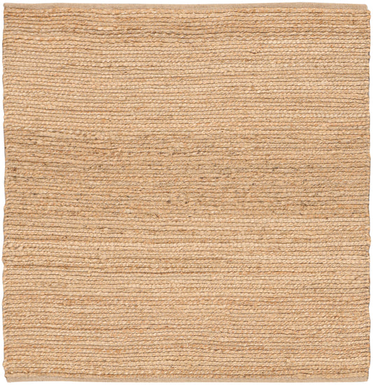 Nourison Natural Jute 5' x Square Natural Farmhouse Indoor Rug