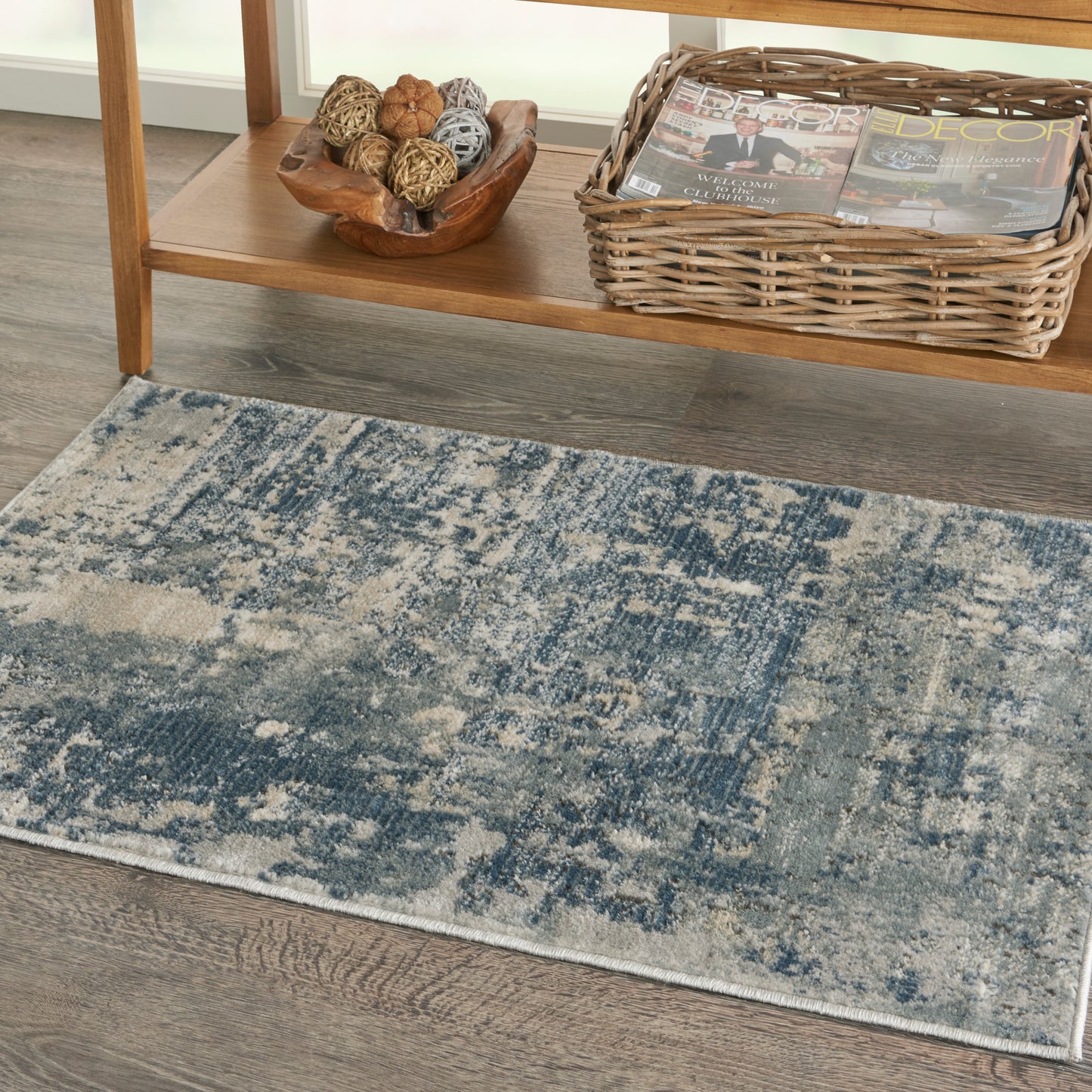 Nourison Quarry 2'2" x 3'9" Grey Beige Modern Indoor Rug