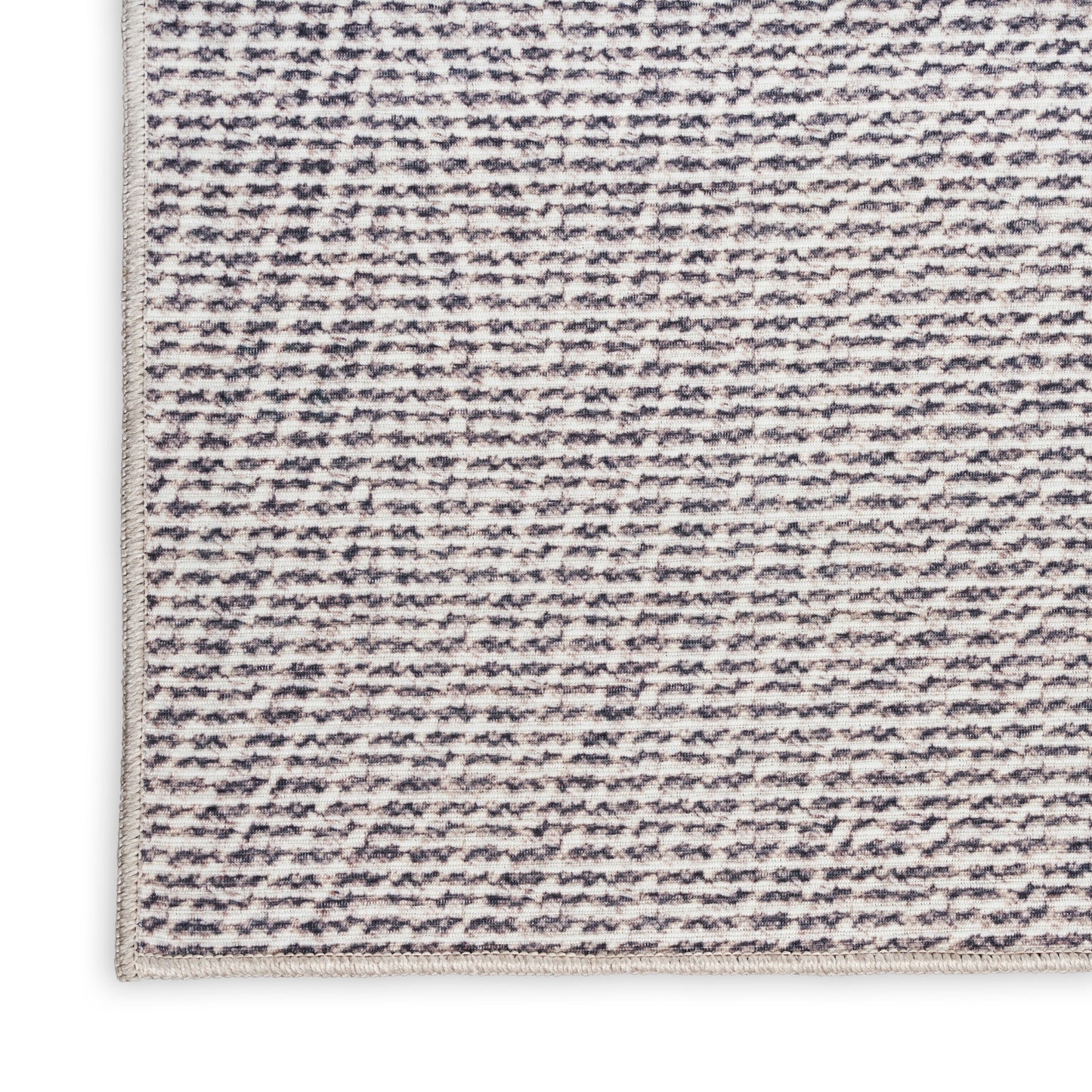 Nourison Nourison Washables 8' x 10' Ivory Grey Modern Indoor Rug