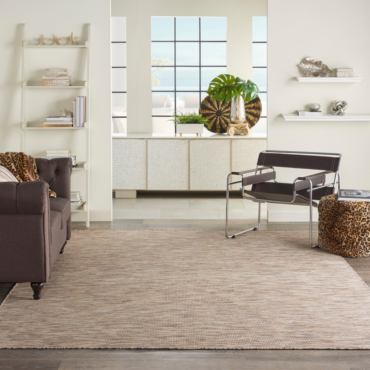 Nourison Positano 6' x 9' Beige Modern Rug