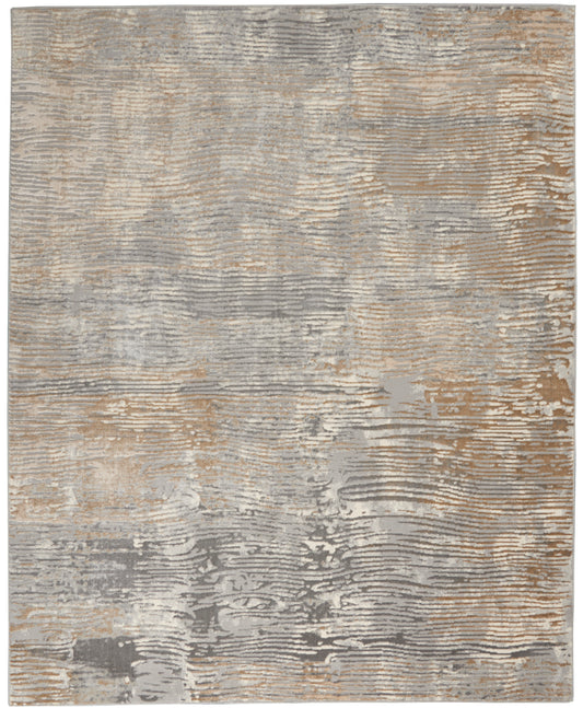 Nourison Solace 8' x 10' Grey Beige Modern Indoor Rug