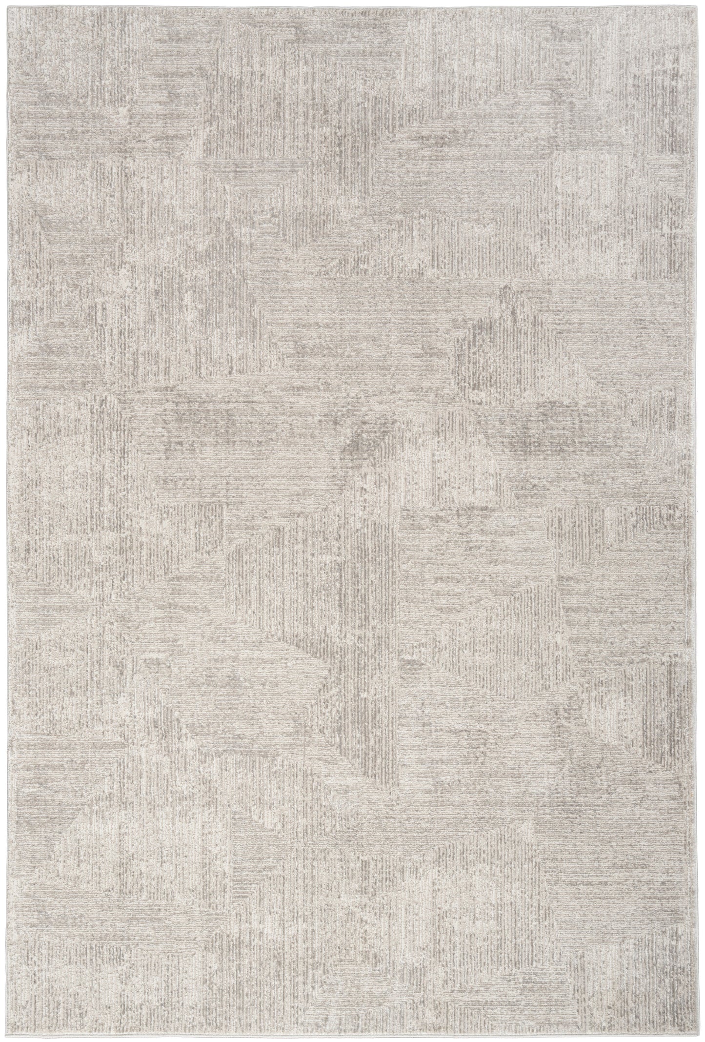 Calvin Klein CK024 Irradiant 3'11" x 5'11" Silver Modern Indoor Rug