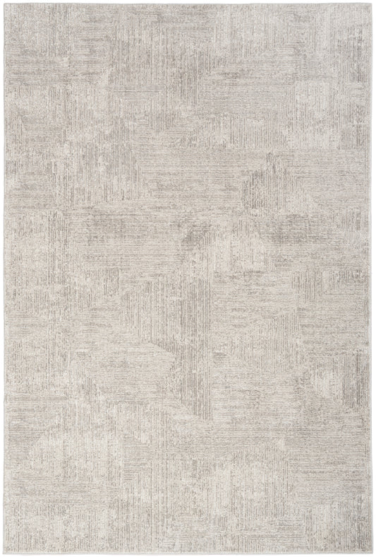 Calvin Klein CK024 Irradiant 3'11" x 5'11" Silver Modern Indoor Rug