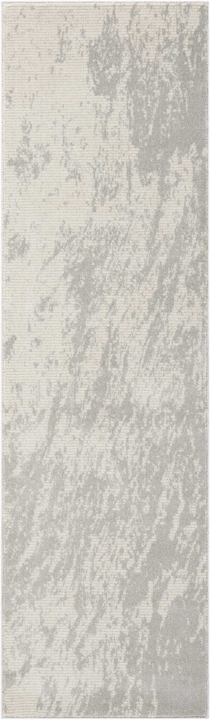 Nourison Maxell 2'2" x 7'6" Ivory/Grey Modern Indoor Rug