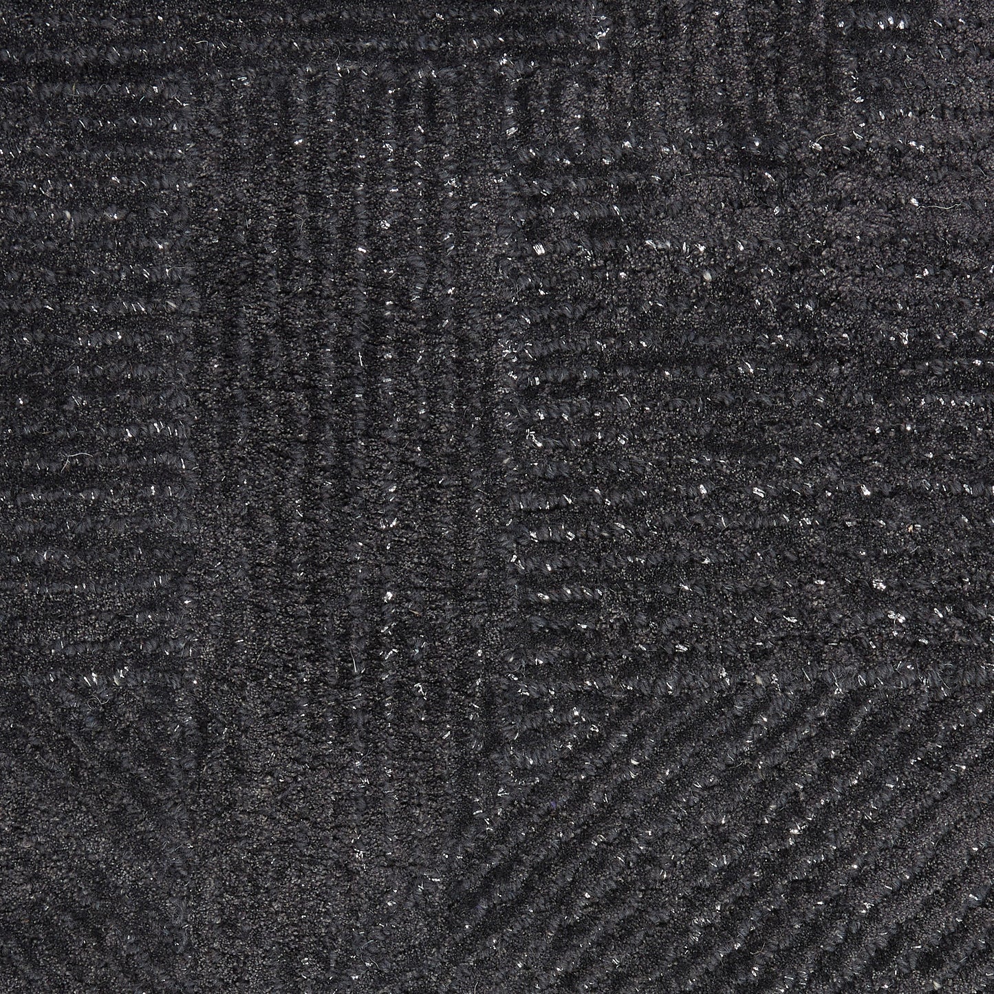 Michael Amini Ma30 Star 8'6" x 11'6" Black Modern Indoor Rug