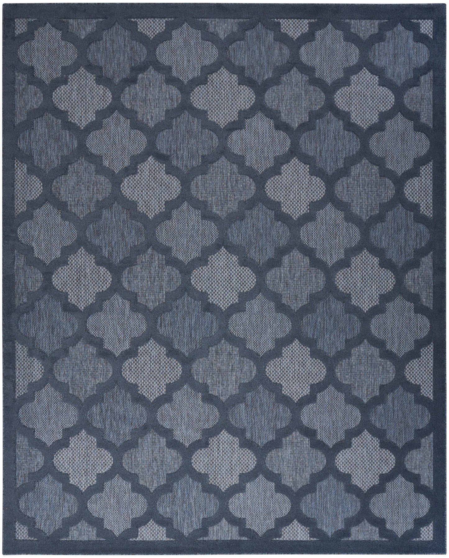 Nourison Easy Care 7' x 10' Navy Blue Modern Rug