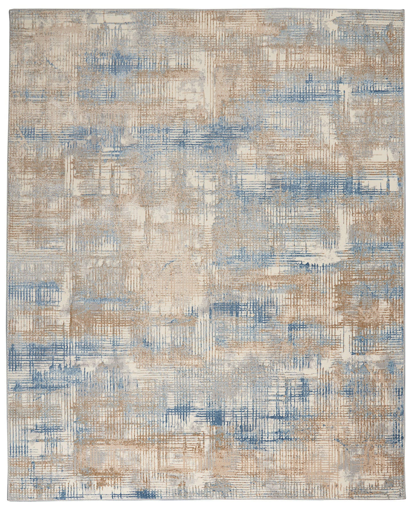 Calvin Klein CK950 Rush 10' x 14' Blue Beige Modern Indoor Rug