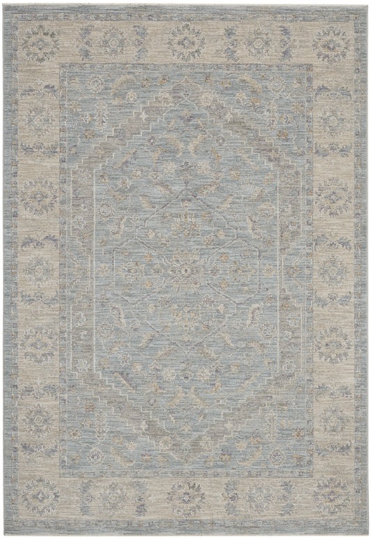 Nourison Infinite 5'3" x 7'8" Blue Vintage Indoor Rug