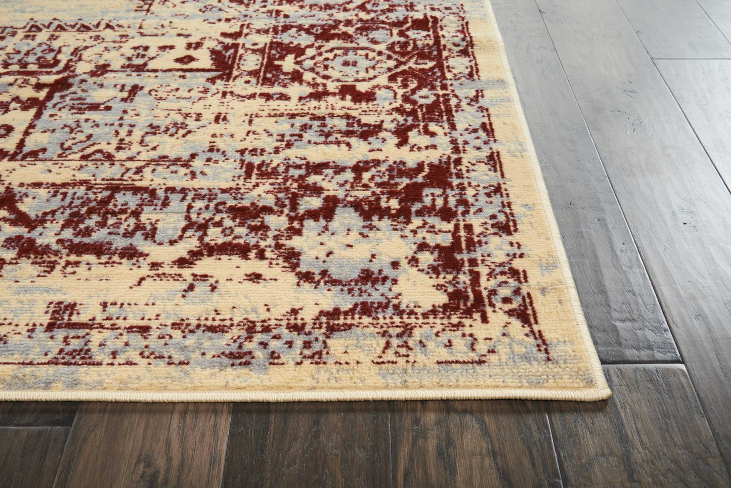 Nourison Grafix 7'10" x 9'10" Cream Red Vintage Indoor Rug