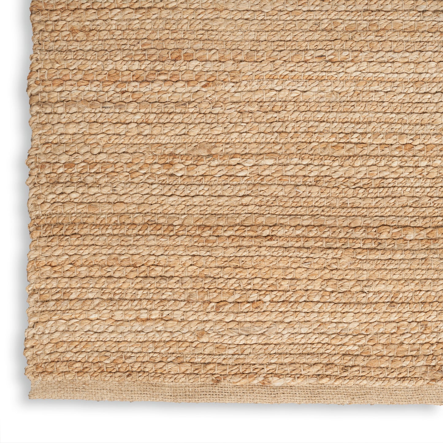 Nourison Natural Jute 9' x 12' Natural Farmhouse Indoor Rug