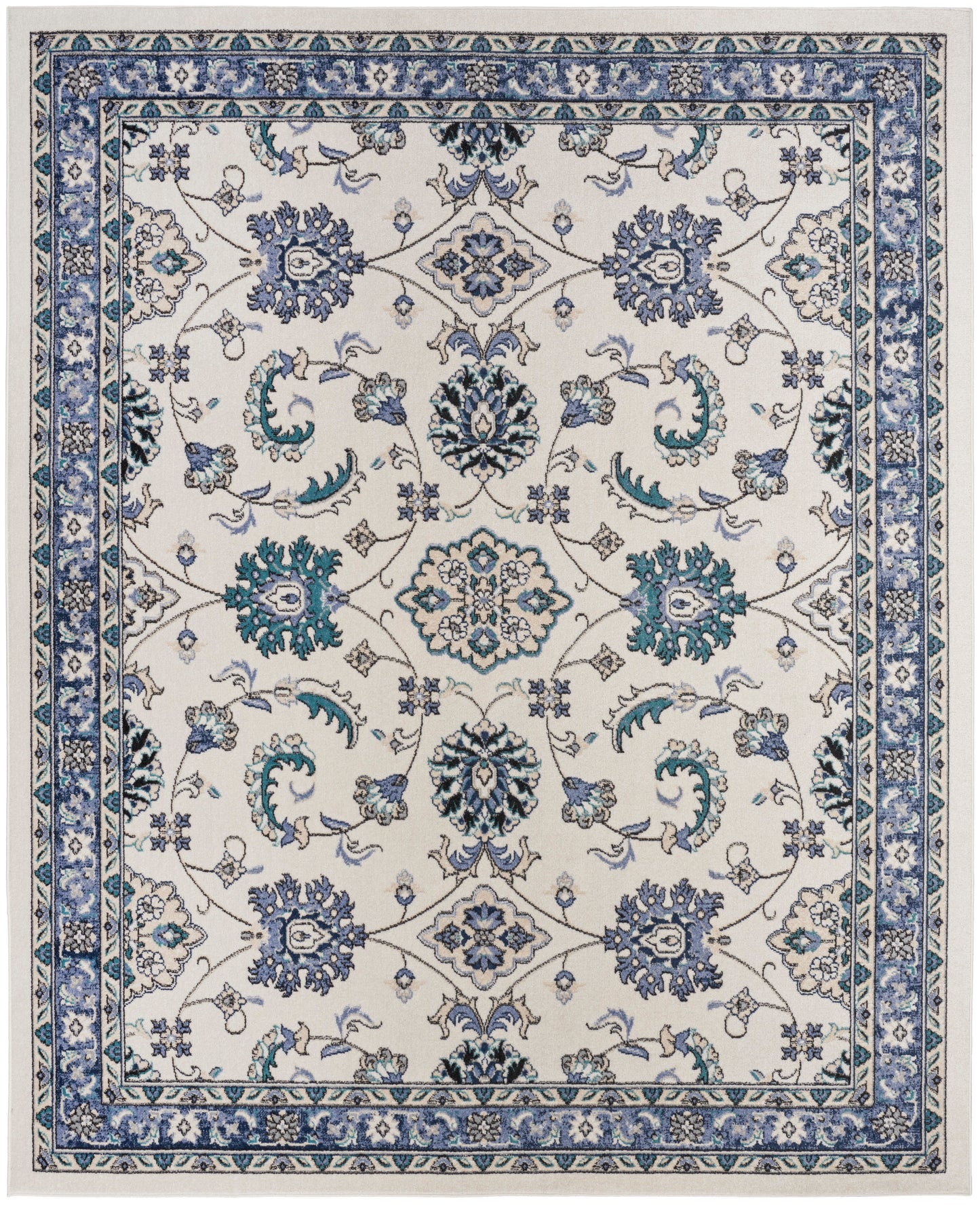 Nourison Nourison Essentials 7' x 10' Ivory Blue Vintage Rug