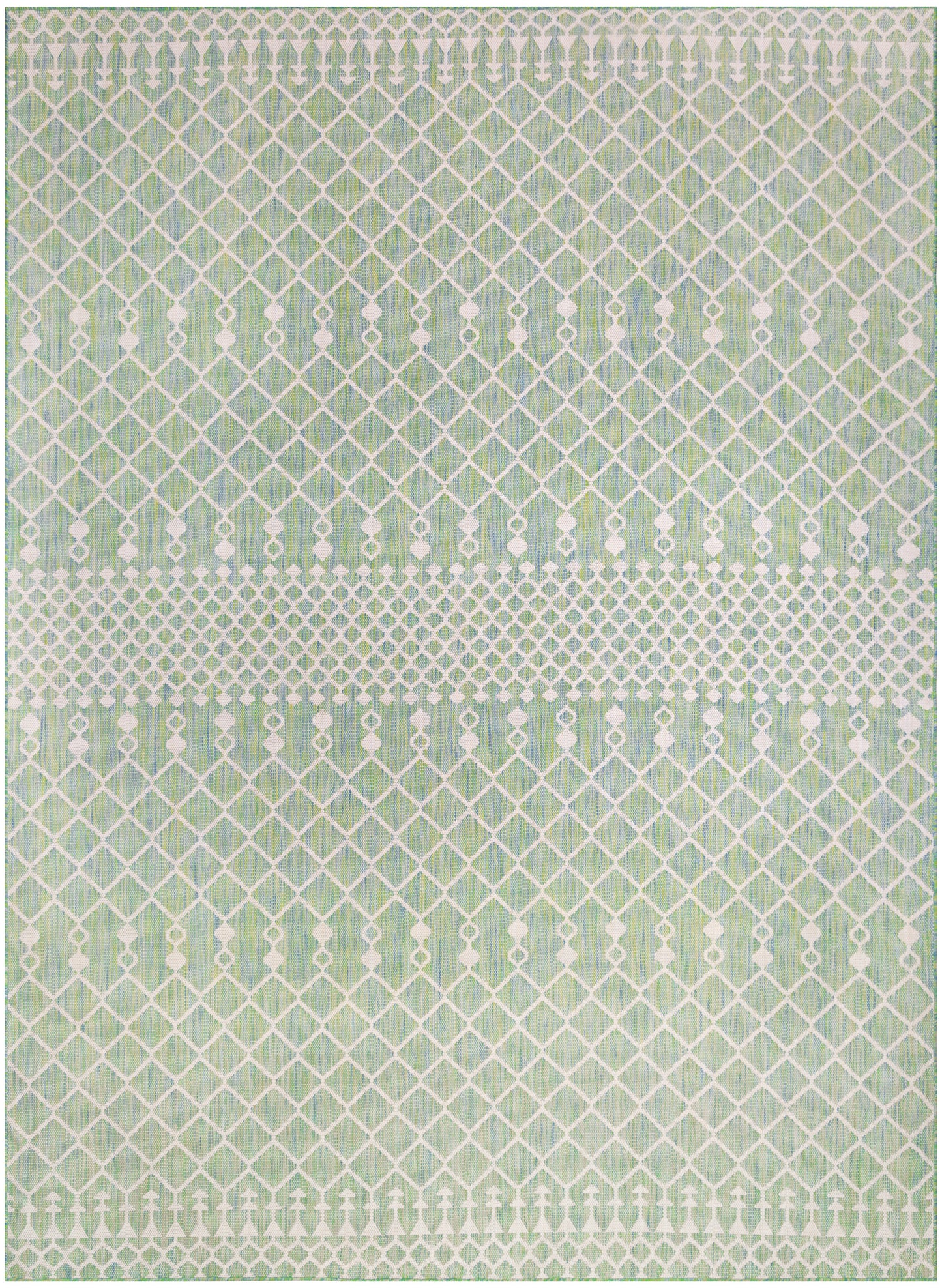 Nourison Positano 8' x 10' Blue Green Modern Rug