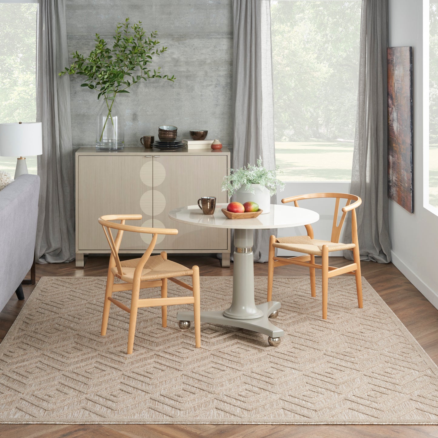 Nourison Versatile 8' x 10' Natural Beige Modern Rug