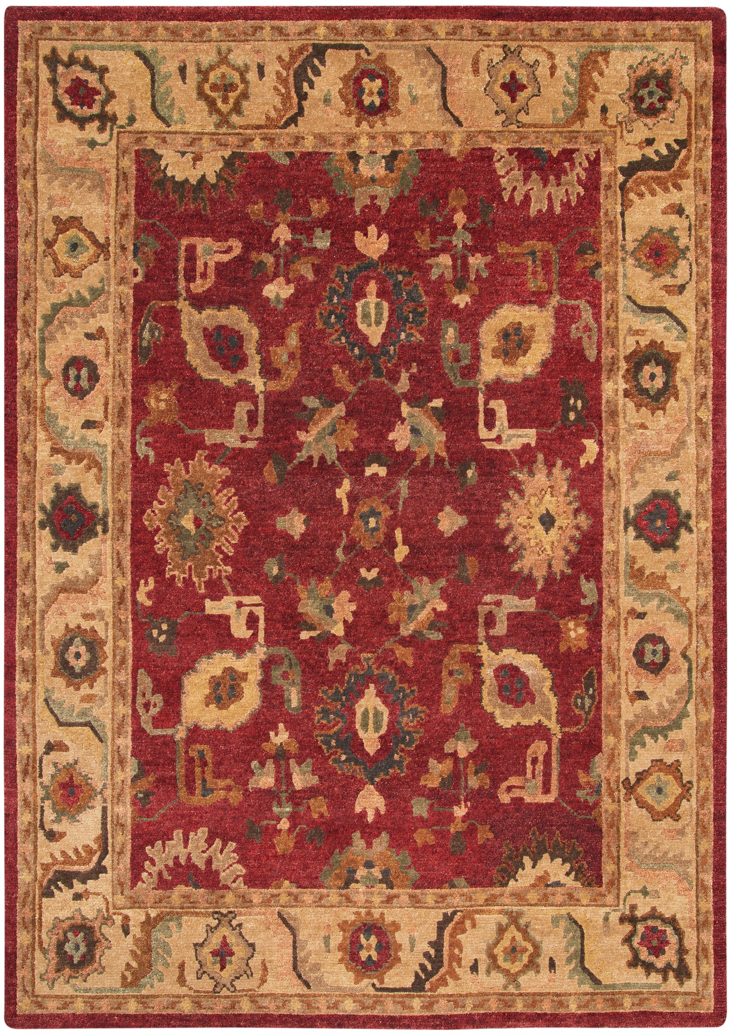 Nourison Tahoe 5'6" x 8'6" Red Traditional Indoor Rug