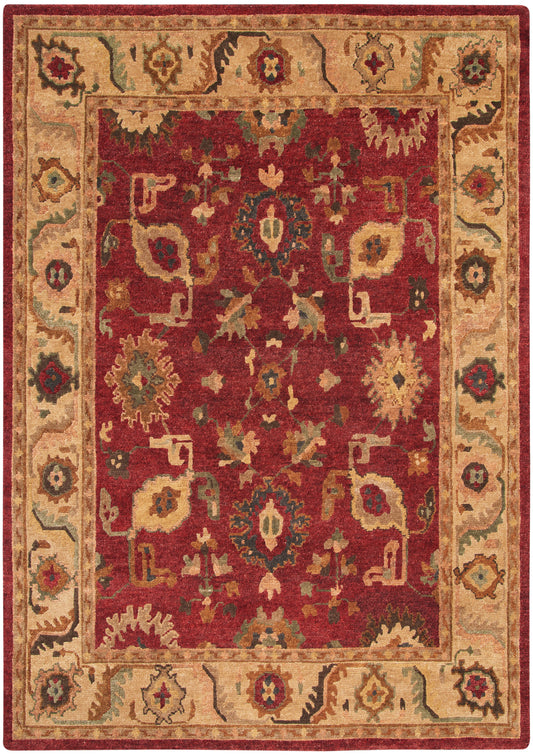 Nourison Tahoe 5'6" x 8'6" Red Traditional Indoor Rug