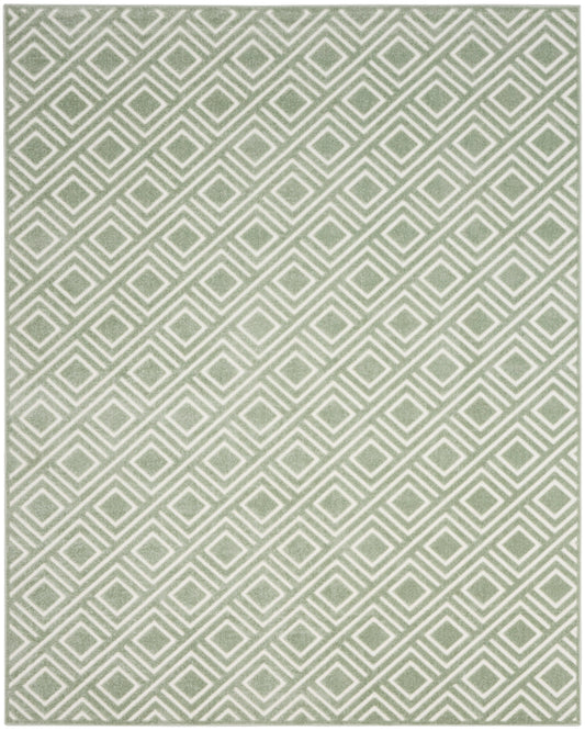 Nourison Care Free 7'10" x 9'10" Green Modern Indoor Rug