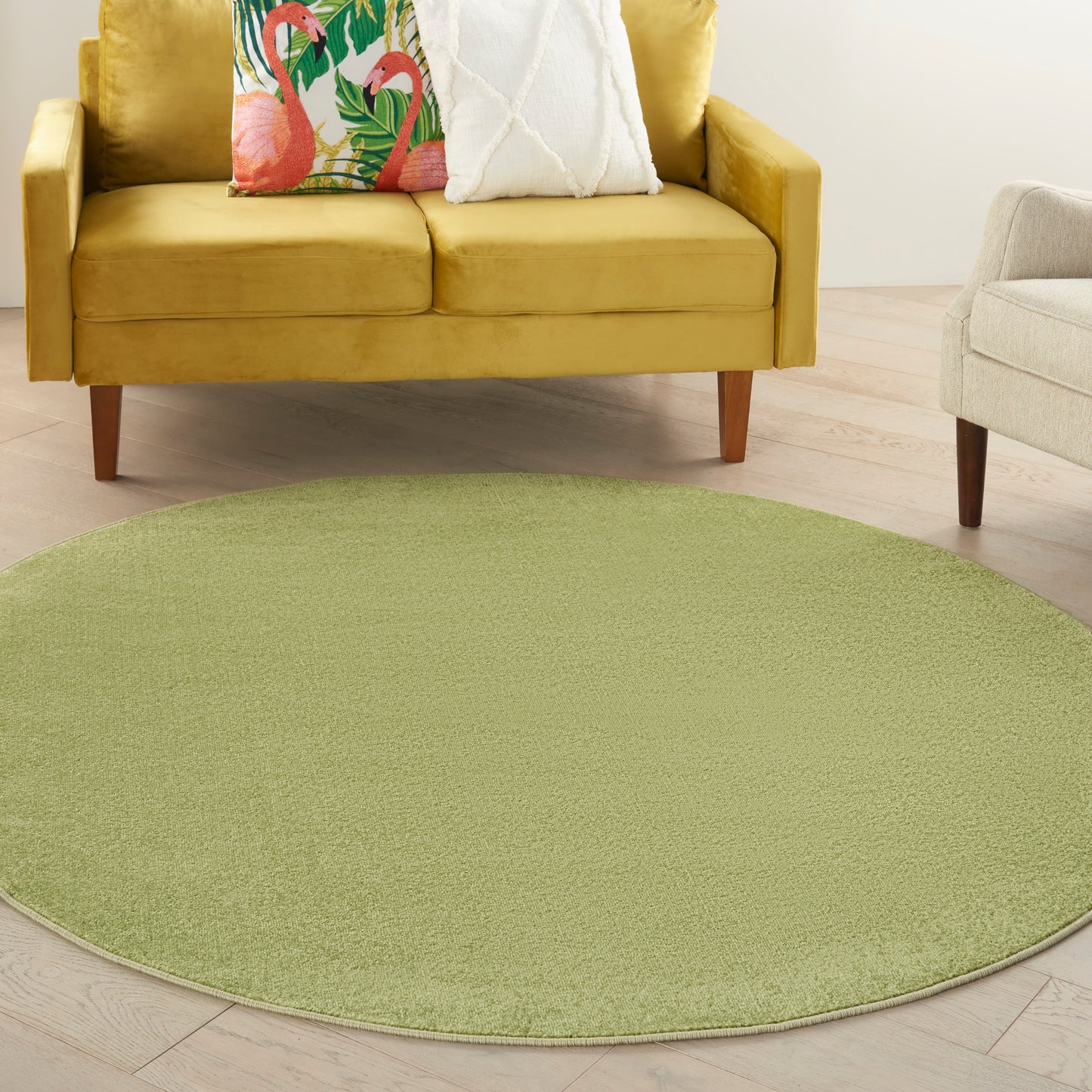 Nourison Nourison Essentials 6' x Round Green Outdoor Rug