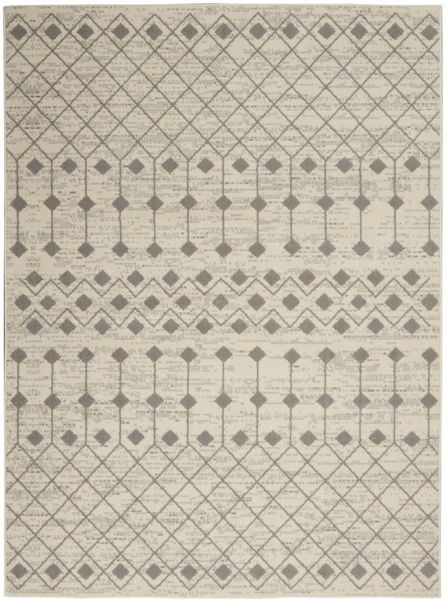 Nourison Grafix 5'3" x 7'3" Ivory/Grey Bohemian Indoor Rug