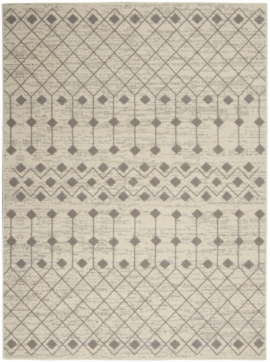 Nourison Grafix 5'3" x 7'3" Ivory/Grey Bohemian Indoor Rug