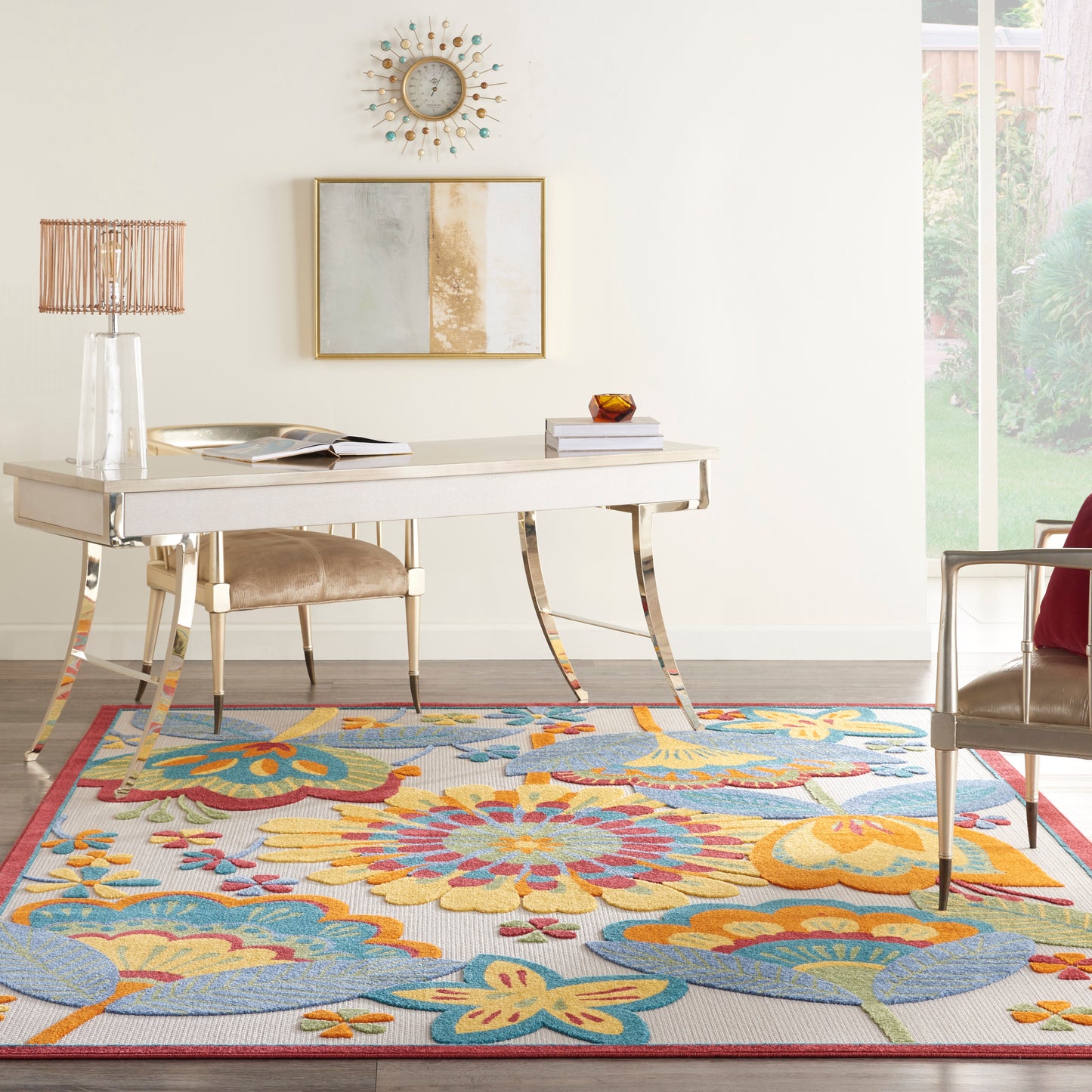 Nourison Aloha 7' x 10' Multicolor Contemporary Rug