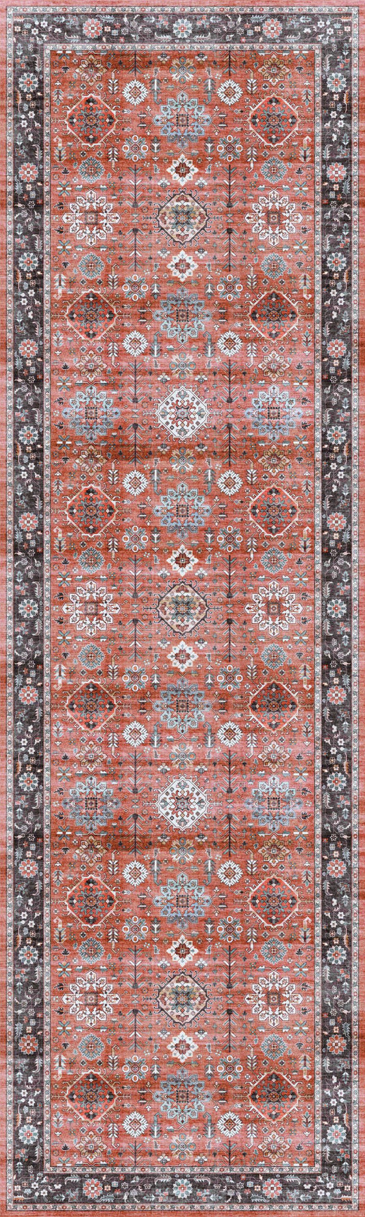 Nourison Fulton 2'3" x 7'6" Rust Vintage Indoor Rug