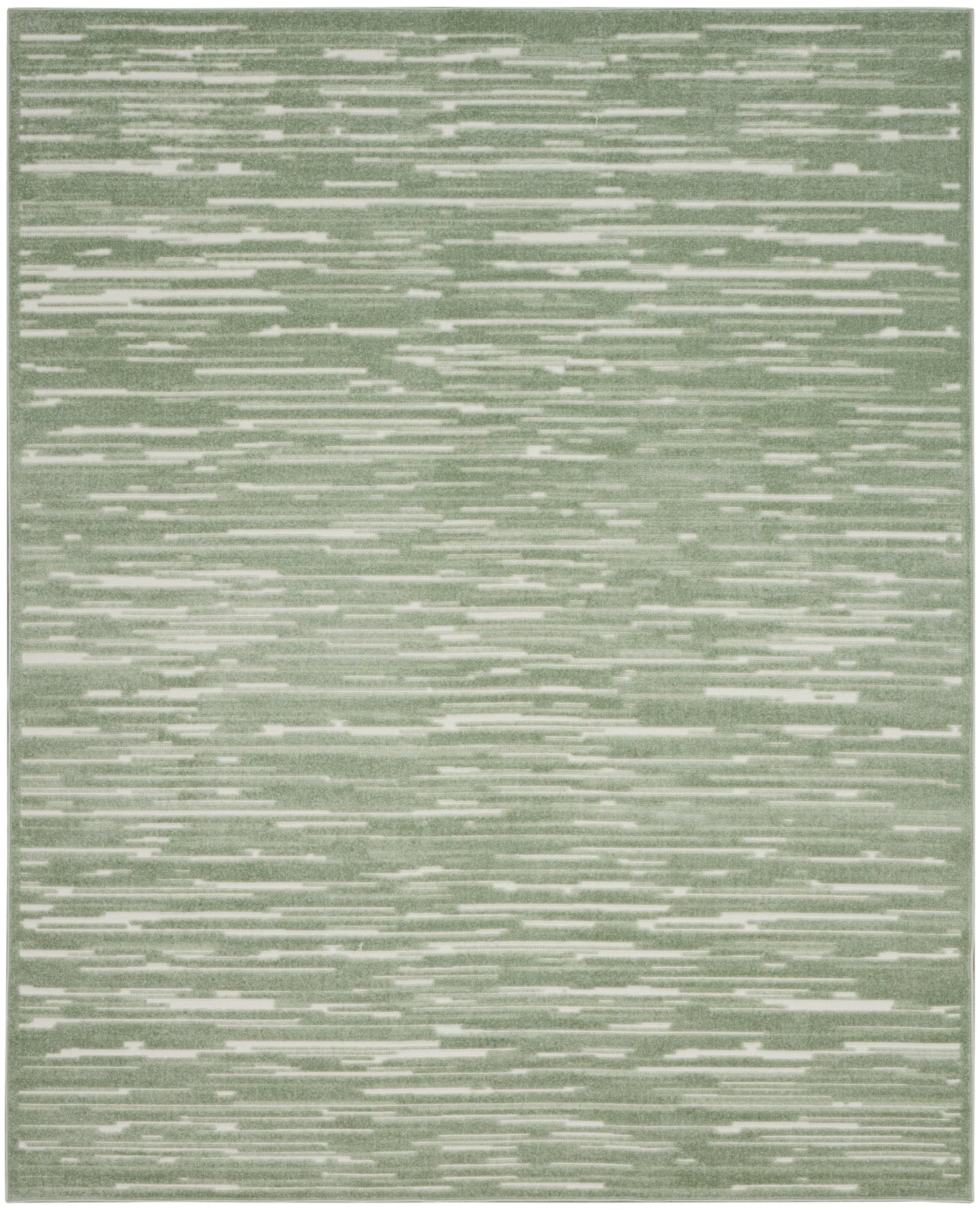 Nourison Care Free 7'10" x 9'10" Green Modern Indoor Rug