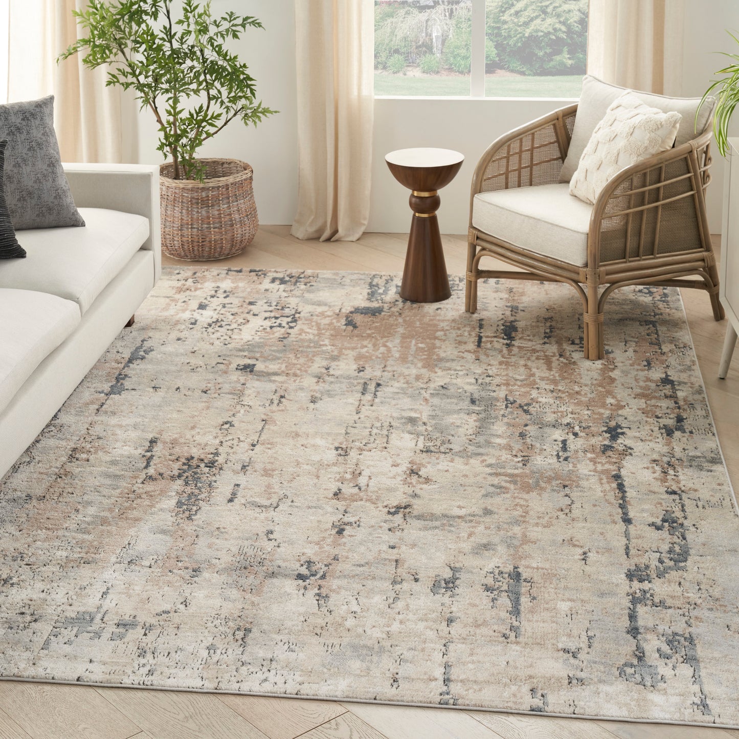 Nourison Quarry 8'10" x 11'10" Beige Grey Modern Indoor Rug