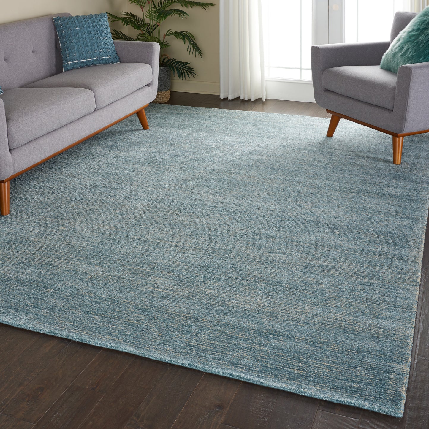 Nourison Weston 9'6" x 13' Seafoam Modern Indoor Rug