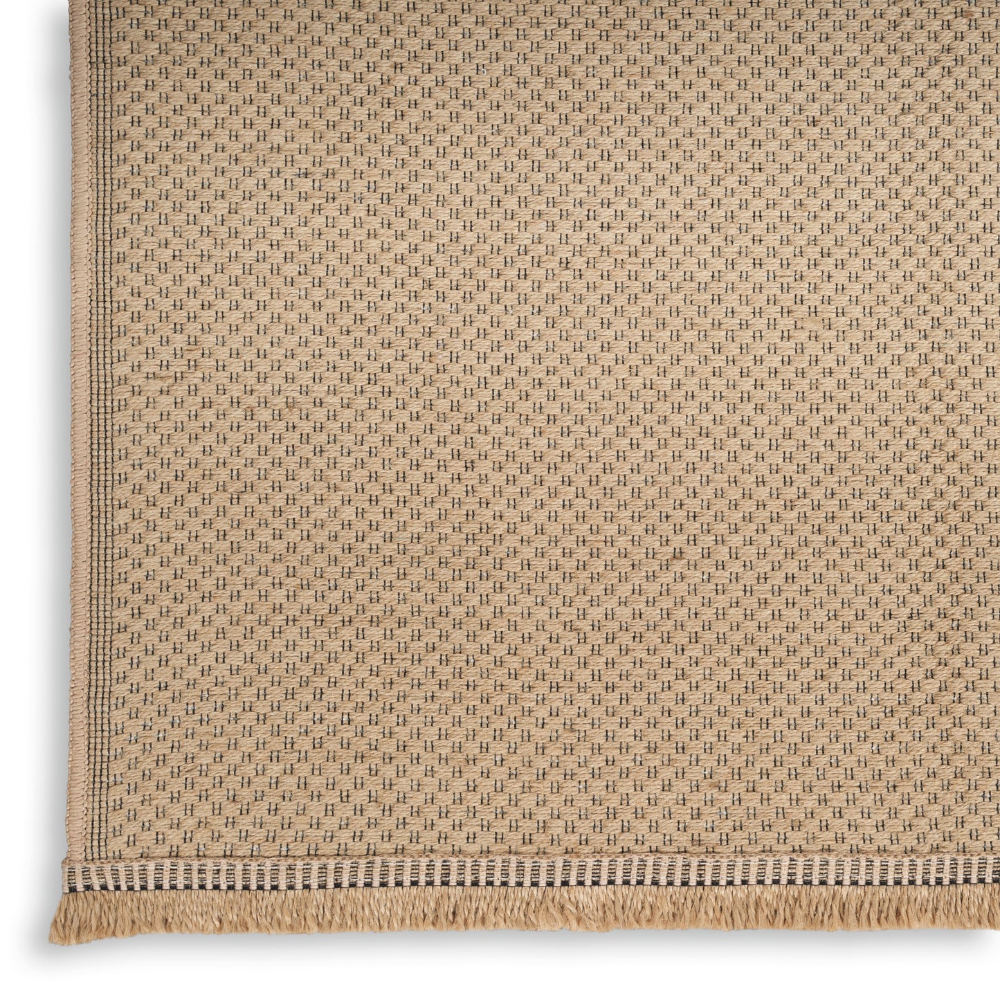 Nourison Washable Jute 2' x 6' Natural Modern Indoor Rug