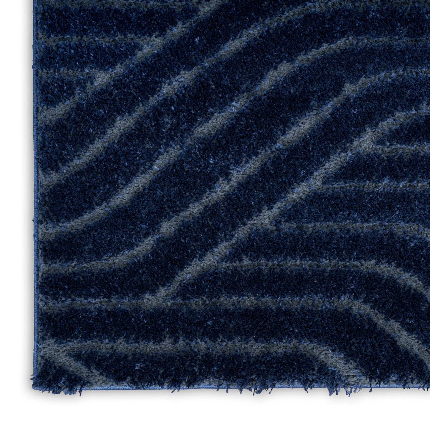 Calvin Klein Surfaces 2' x 3' Navy Shag Indoor Rug